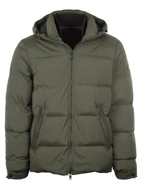 J Lindeberg Khaki Stretch Nylon Padded Jacket